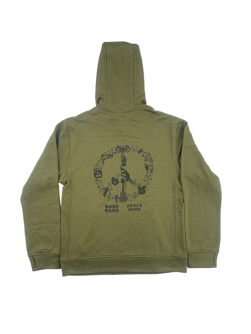 Burton Mens Olive Peace Park Hoodie