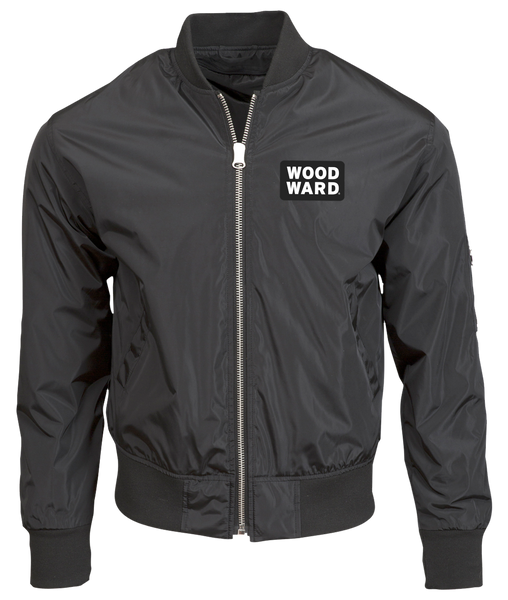 WOODWARD STACKED LOGO BOMBER