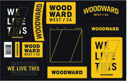 Woodward Sticker Sheet