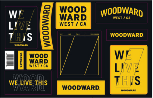Woodward Sticker Sheet (11 stickers)