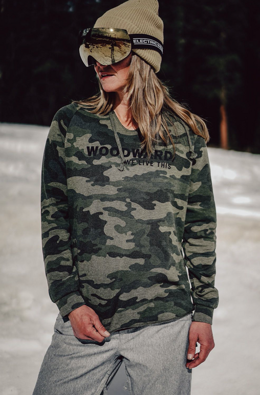 Womens Earth Tone Woodward Hooded Pullover
