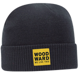 Woodward Stacked Logo Woven Patch Beanie